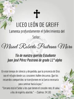 Sentidas Condolencias