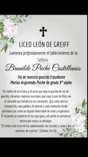 Sentidas Condolencias #somoslilegre #liceoleóndegreiff #ceretecordoba #somoscomunidad