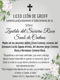 Sentidas condolencias #somoslilegre #liceoleóndegreiff #somoscomunidad