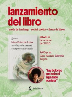 ¡Orgullo de nuestra comunidad! 📚✨
Desde toda la comunidad lilegrista queremos felicitar de corazón a la señorita Irina Petro de León por el lanzamiento de su libro «anoche soñé que mi cuerpo era un caudal» (Seix Barral). Celebramos tu talento, tu voz y este gran logro literario que nos llena de profunda admiración.

¡Muchos éxitos en este camino de letras! 🌿

@irinapetrod 
#IrinaPetroDeLeón #comunidadlilegrista #orgullolilegrista #seixbarral #lanzamientodelibro